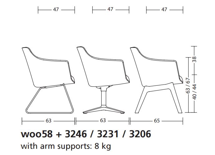 Wooom Klöber krzesło woo58 Design Spichlerz wymiary 1
