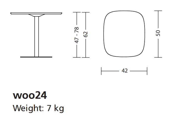 Wooom woo24 Klöber stolik Design Spichlerz wymiary