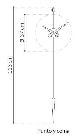 Ekskluzywny zegar ścienny Punto y Coma marki Nomon Design Spichlerz