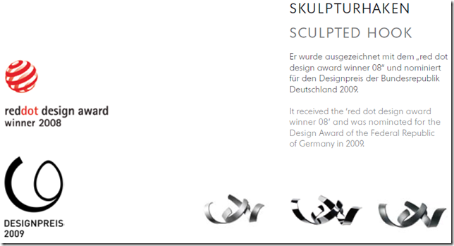 Skulpturhaken wieszak Sudbrock w Design Spichlerz
