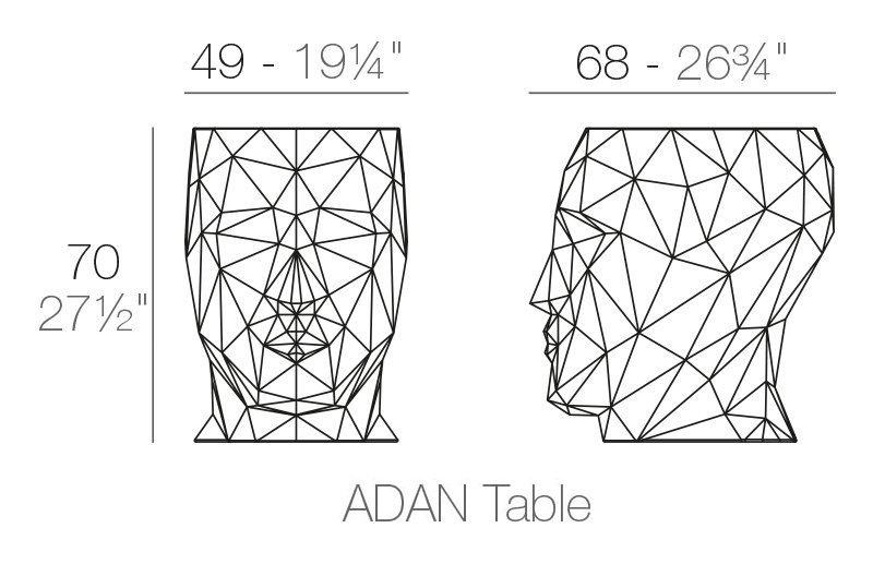 Adan stół Vondom Design Spichlerz wymiary