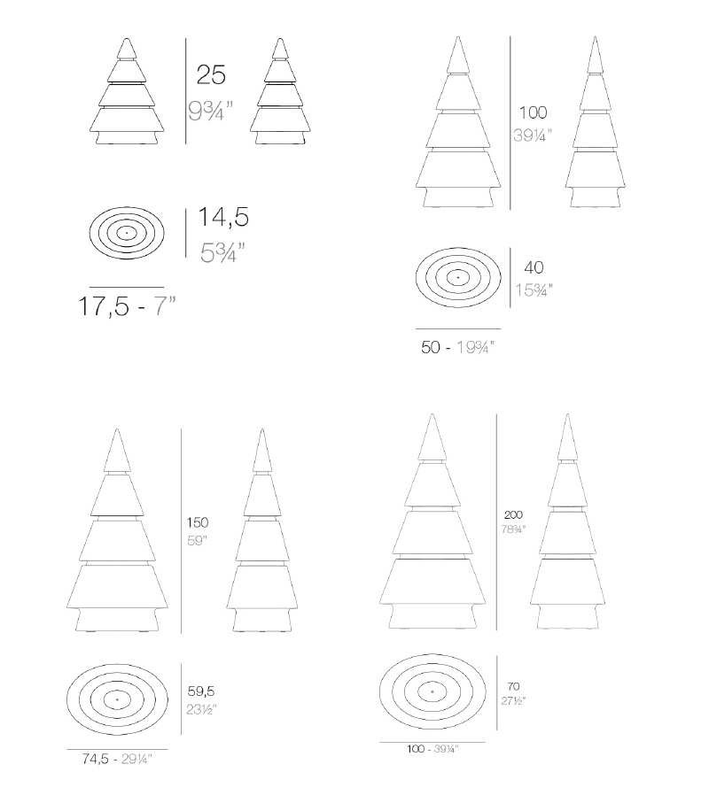 FOREST_CHRISTMAS_TREE_VONDOM_Design Spichlerz wymiary