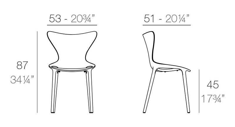 Love krzesło Vondom design Spichlerz wymiary