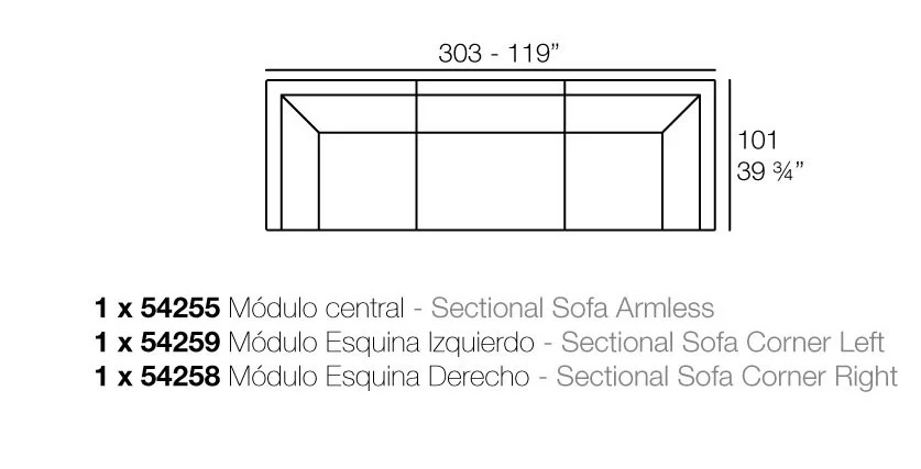 Pixel sofa modułowa Vondom Design Spichlerz kombinacje 2