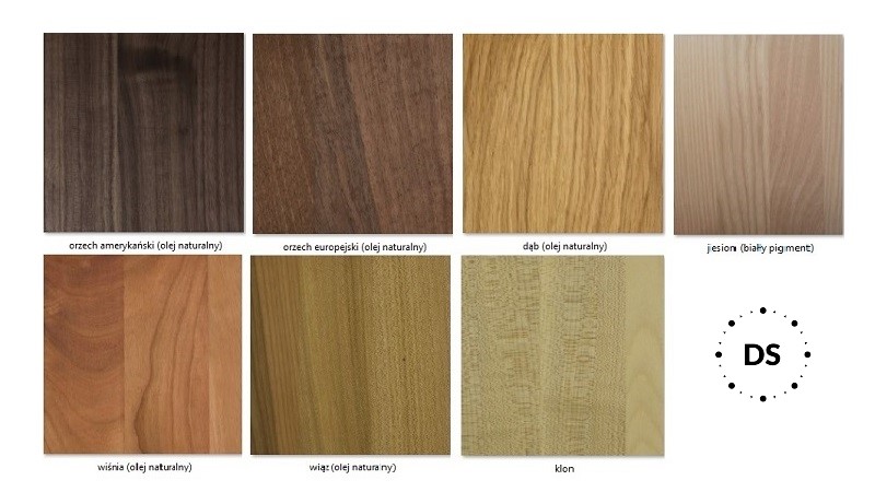 Stylowe półki Soft Artisan dostępne są z różnych gatunków drewna