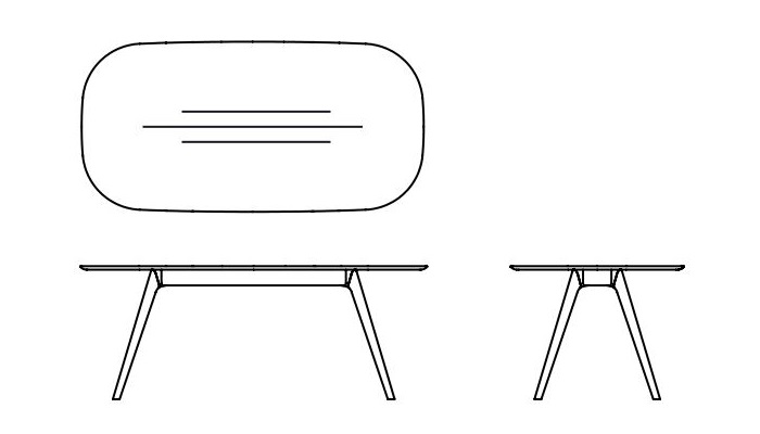 Ekskluzywny stół Coco Table Artisan dostępny jest w pięciu długościach