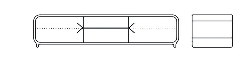 Komoda Eny Lowboard Artisan dostępna jest w trzech długościach