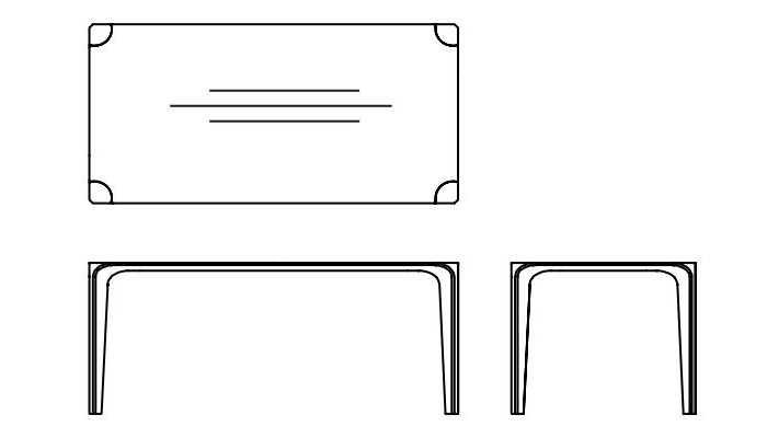 Ekskluzywny stół Flow Table Artisan dostępny jest w pięciu długościach