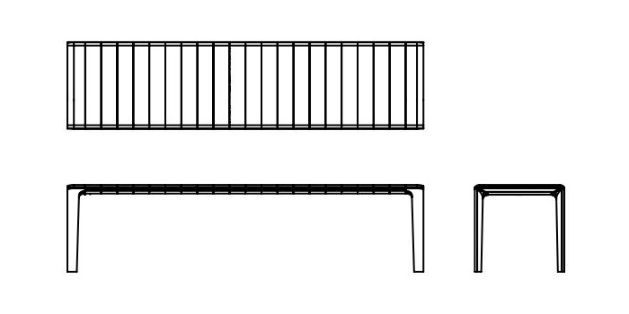 Ekskluzywna ławka Invito Bench Artisan dostępna jest w różnych wielkościach