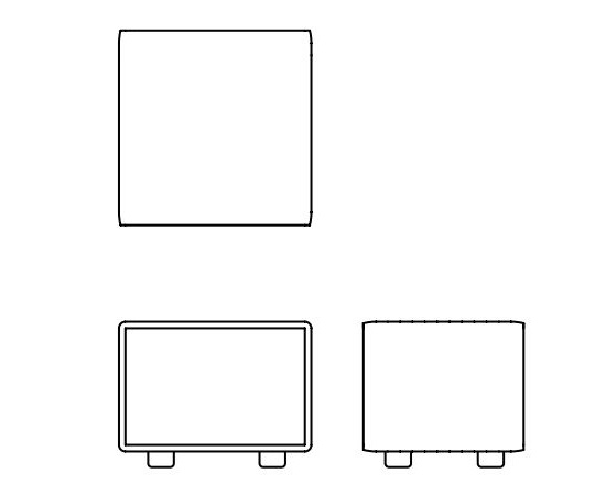 Minimalistyczny stolik kawowy Invito Cube Artisan dostępny jest w 4 wielkościach