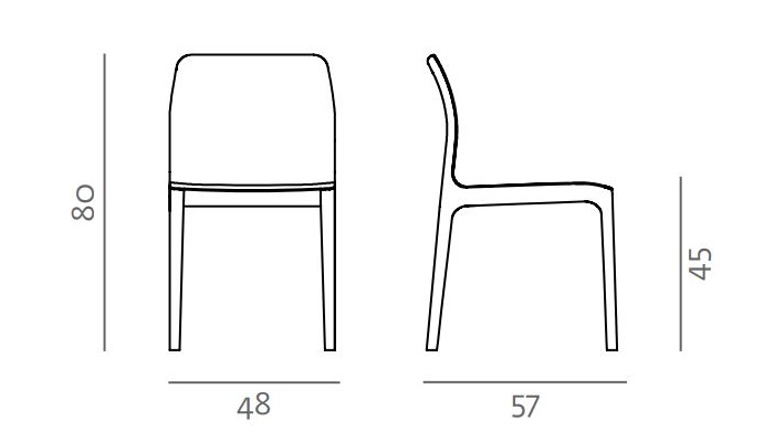 Ekskluzywne krzesło Invito Artisan wymiary