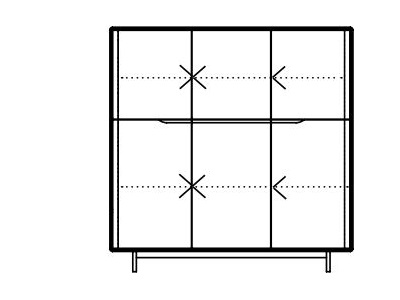 Komoda Invito Highboard Artisan opcja 3