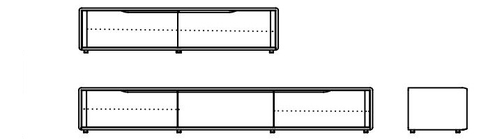 Moduły podłogowe Invito modular lowboard Artisan