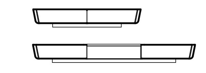 Moduły podłogowe Latus single low board module