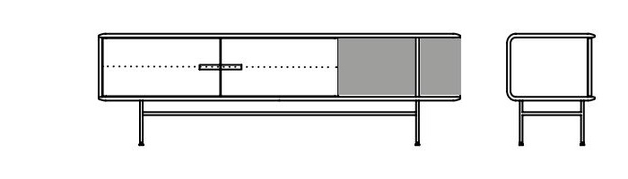 Industrialna komoda Leno Artisan dostępny jest w sześciu wielkościach