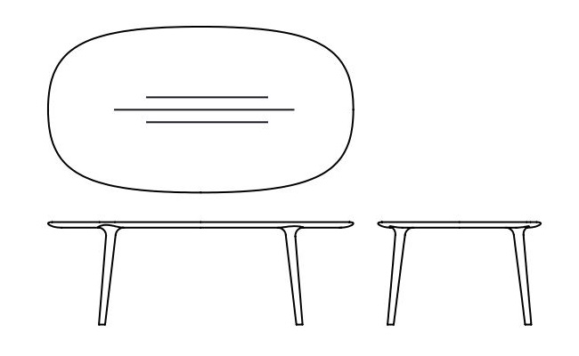 Elegancki stół Luc Table Round Artisan dostępny jest w 10 długościach