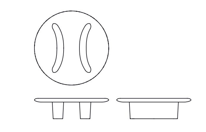 Designerski stolik kawowy Monument Coffee Table Round Artisan dostępny jest w czterech wielkościach