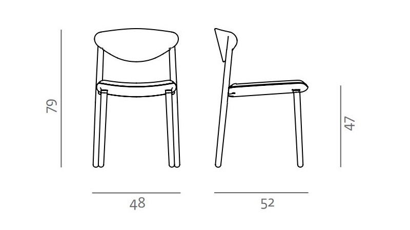 Naru light krzesło drewniane Artisan Design Spichlerz wymiary