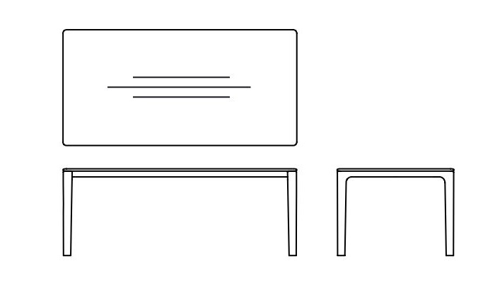 Ekskluzywny stół Neva Table Artisan dostępny jest w 5 wielkościach
