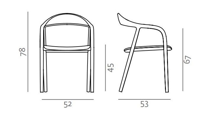 Tapicerowane krzesło Neva Artisan wymiary