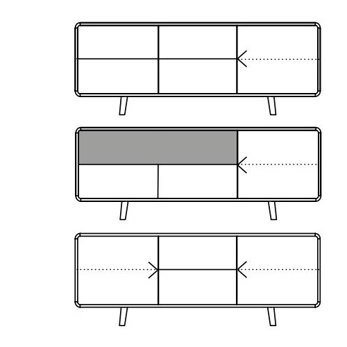 Neva sideboard 75 komoda Artisan rzut 200