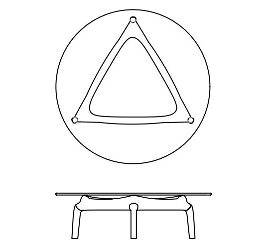 Modny stolik kawowy Pascal Coffee Table Glass Artisan dostępny jest w trzech wielkościach