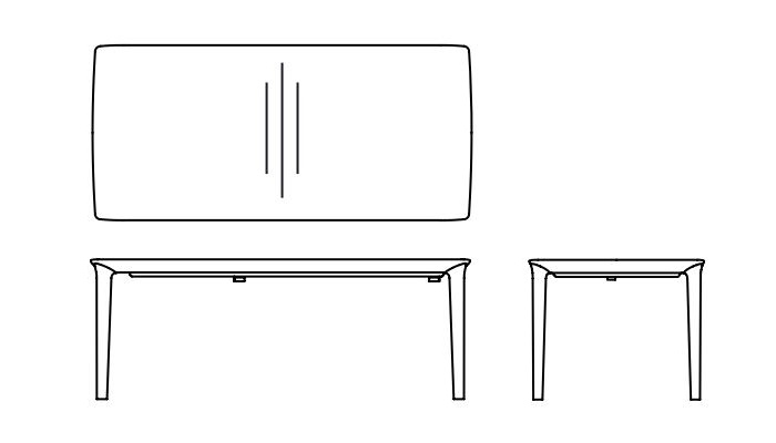 Elegancki stół Tara Table Extension Artisan dostępny jest w 11 wielkościach