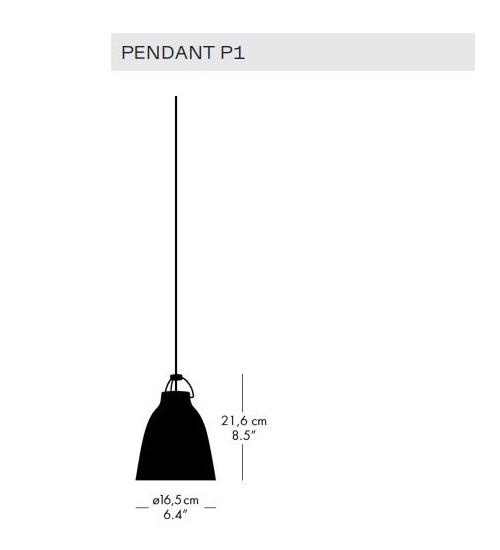 Lampa wisząca Caravaggio P1 Fritz Hansen