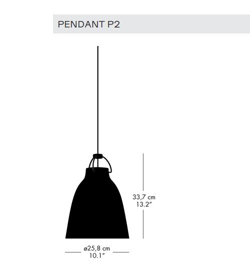 Lampa wisząca Caravaggio P2 Fritz Hansen