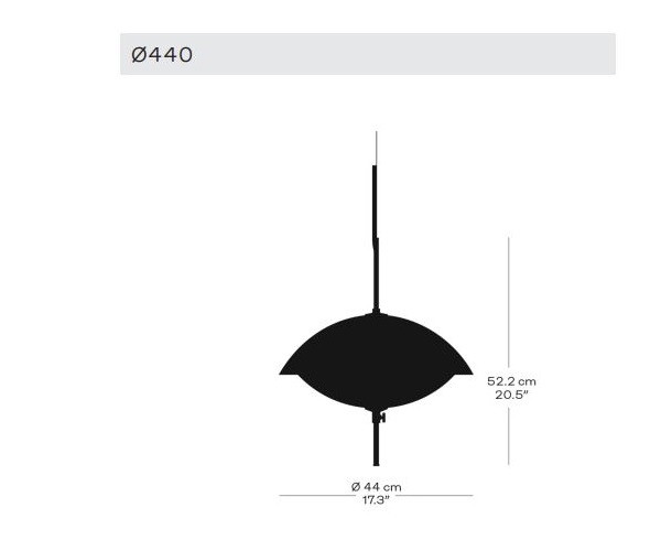 Lampa wisząca Clam Ø44 cm Pendant Fritz Hansen