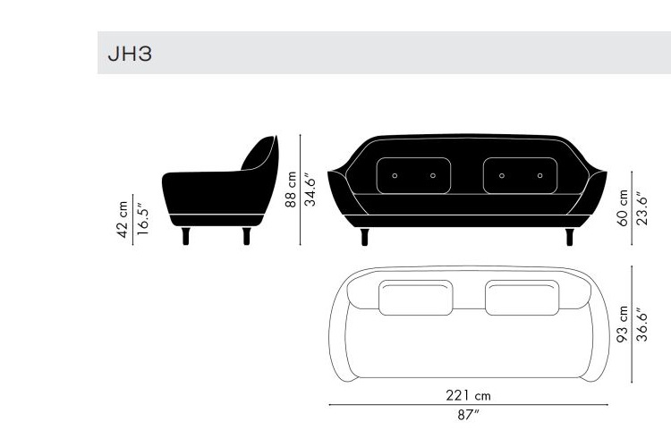 Stylowa sofa Favn Fritz Hansen