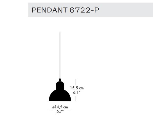 Stylowa lampa wisząca Kaiser idell 6722 Fritz Hansen