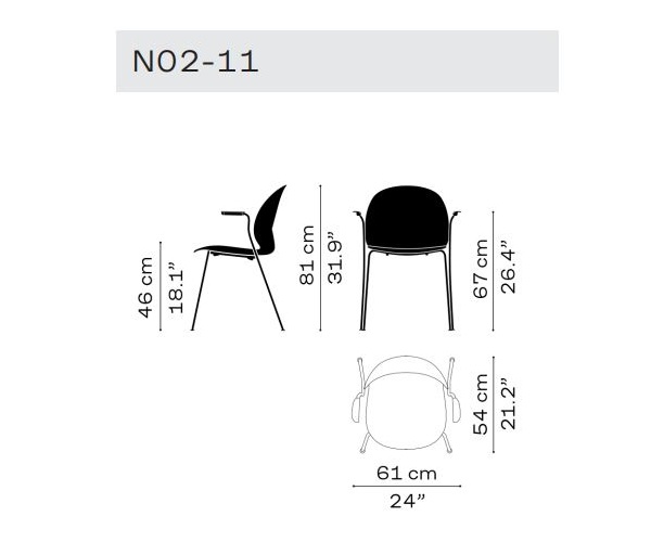 Designerskie krzesło N02 Armchair Recycle Fritz Hansen
