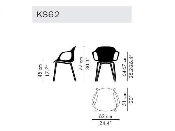 Designerskie krzesło NAP wood armchair oak veneer legs Fritz Hansen