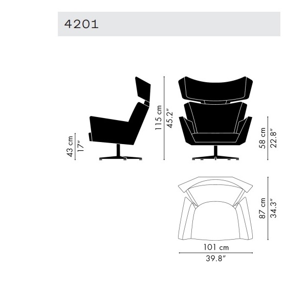 Designerski fotel Oksen Fritz Hansen