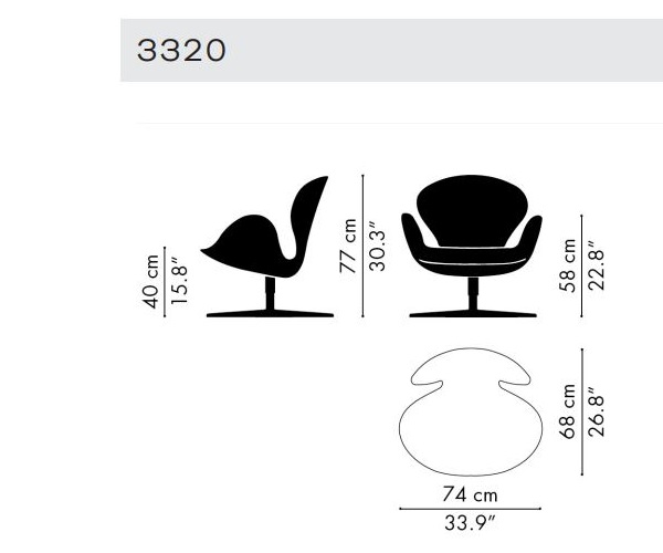 Designerski fotel Swan Lounge jest uważana za prawdziwy klasyk mebli