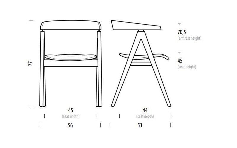 Ava krzesło Gazzda Design Spichlerz wymiary