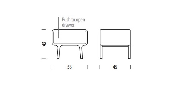 Fawn Nightstand Gazzda Design Spichlerz wymiary