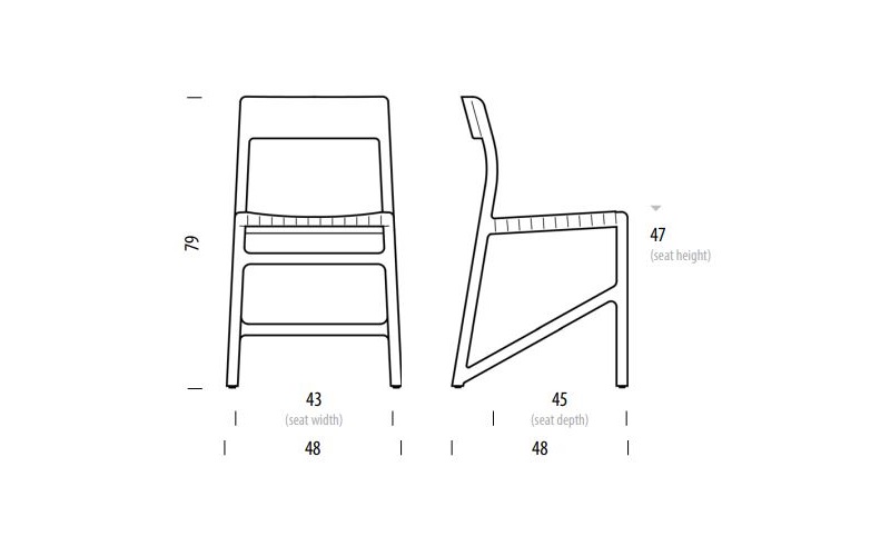 Fawn krzesło Gazzda Design Spichlerz wymiary