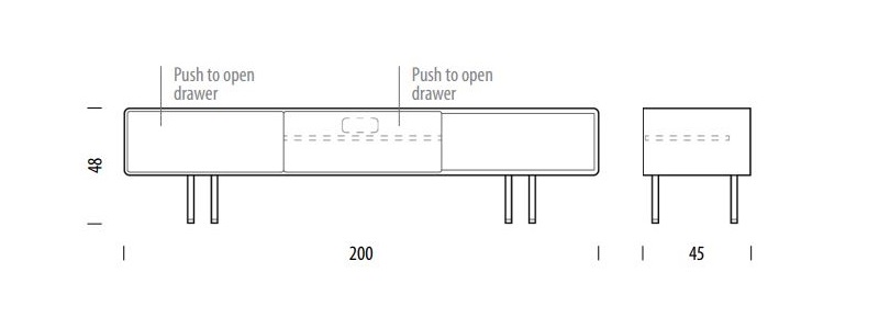 Fina Lowboard 200 Gazzda Design Spichlerz wymiary