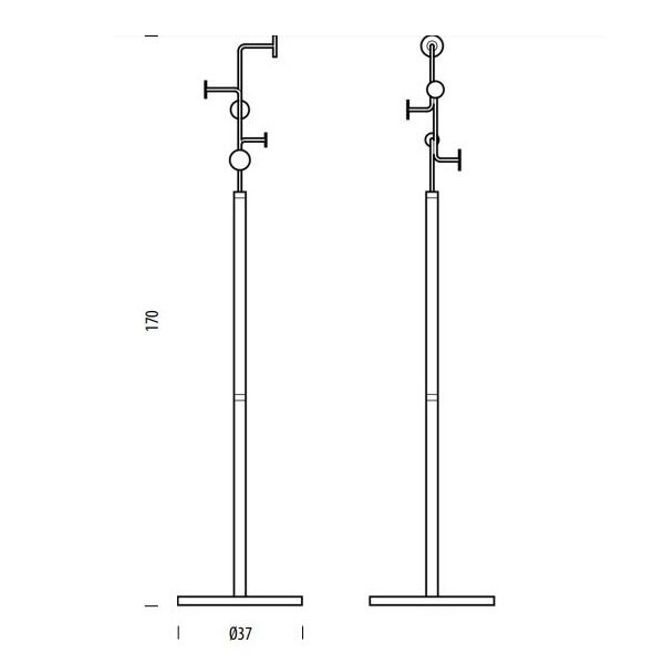 Hook wieszak Gazzda Design Spichlerz wymiary