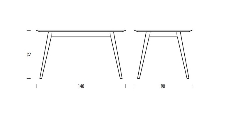 Stafa Table 140 stół Gazzda Design Spichlerz wymiary