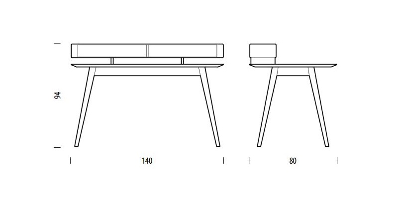 Stafa biurko Gazzda Design Spichlerz wymiary