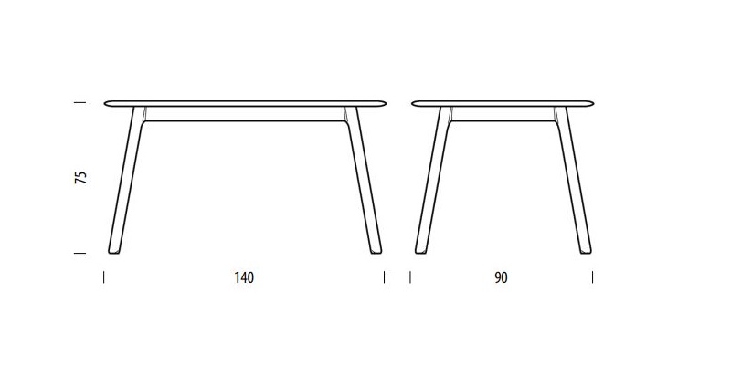 Teska Table 140 stół Gazzda Design Spichlerz wymiary