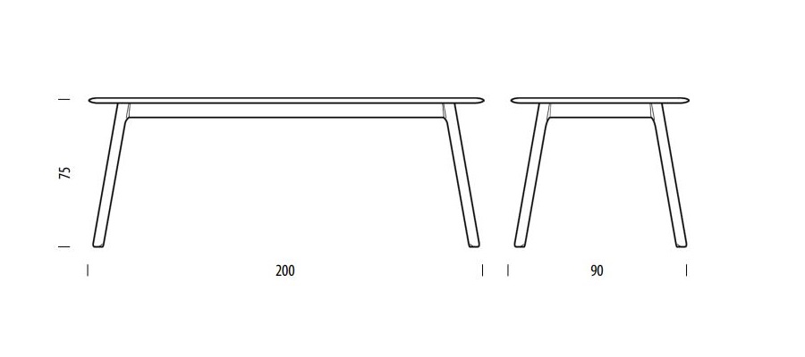 Teska Table 200 stół Gazzda Design Spichlerz wymiary