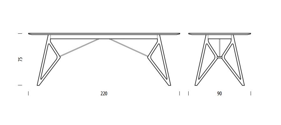 Tink stół Gazzda Design Spichlerz 220 wymiary