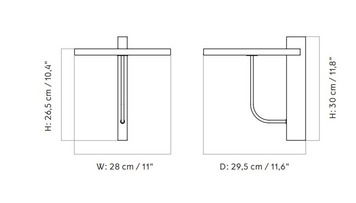 Corbel półka Menu Design Spichlerz wymiary