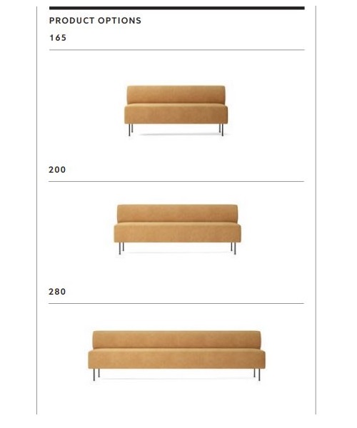 Eave Dining Sofa 165 MENU w Design Spichlerz opcje