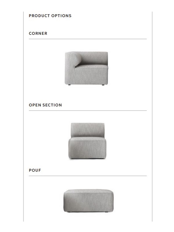 Eave Modular Sofa modułowa MENU w Design Spichlerz moduły