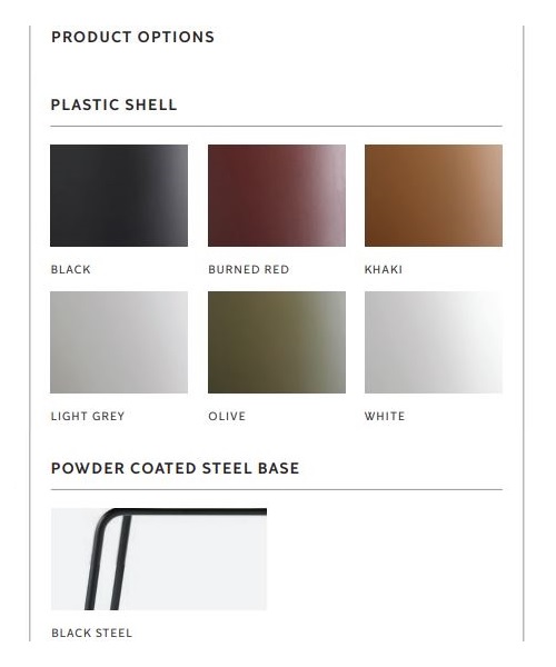 Krzesło Harbour Dining Chair Plastic Menu, dostępne kolory siedziska